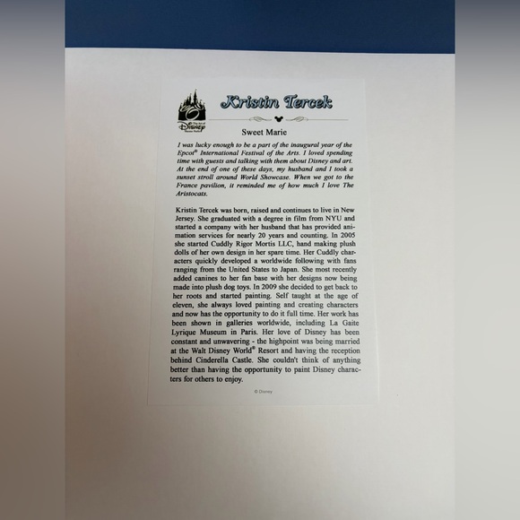 Disney WonderGround Print Aristocrats Sweet Marie The Cat by Kristin Tercek - Picture 4 of 10